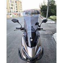 Motocam Küba Newlight 50 Pro Ön Cam 2023-2026 Model 75CM Füme Renkli 4mm Uzun Boylu