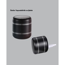 Zero Land Ilkeshop Kompakt Silindir Metal Bluetooth Hoparlör 400 Mah Uzun Pil Tws Destekli