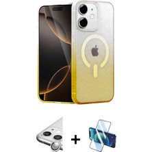 Marsilyan™- iPhone 11 Kılıf Eksen Minimal Özel Seri - Siyah 3D Antistatik Seramik Nano Ekran Koruyucu + Raze Metal Kamera Lens - Gs