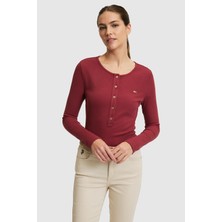 U.s. Polo Assn. Kadın Vişne Tişört 50323456-VR223