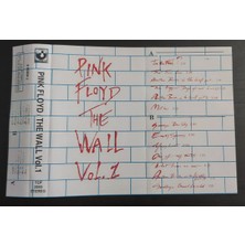 Kadıköy Plak Kulübü Dikkat Kaset !!! Pink Floyd – The Wall (Vol. 1-2) Kaset