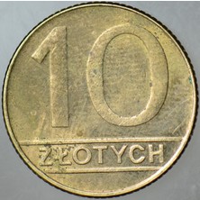 Banknoting Polonya 10 Zloty 1990.