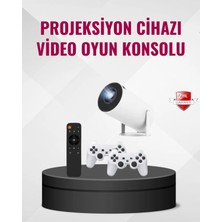 Sayarmarkt Kablosuz Mini Projeksiyon Cihazı Oyun ve Film Için Taşınabilir Ev Sineması