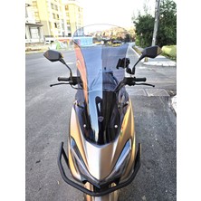 Motocam Küba Newlight 50 Pro Ön Cam 2023-2026 Model 68CM Füme Renkli 4mm Orta Boylu