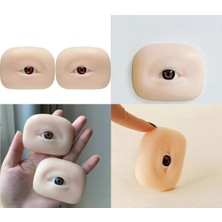 Creatividad Solutions 2 Adet Kalıcı Makyaj Eğitim Gözü, 3D Silikon Eyeliner Pratik Mankeni, Gerçekçi Doku  723164