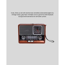 Zero Land Ilkeshop Dekoratif Vintage Radyo – Klasik Görünüm, Modern Fonksiyon ve Uzun Ömürlü Kullanım