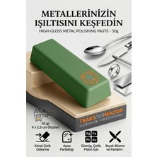 Creatividad Solutions Yeşil Cila 50GR Çelik, Platin, Beyaz Altın, Titanyum ve Krom Ayna Parlaklığı Parlaklık Macunu 723043