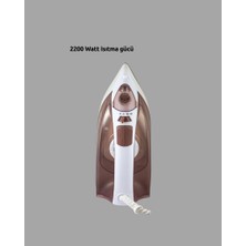 Zero Land Ilkeshop Buharlı Ütü 2200W Seramik Taban 300 ml Kahverengi Dikey Ütüleme
