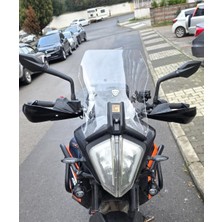 Motocam Ktm 890 Adv Ön Cam 2021-2023 Model 44CM Şeffaf Renkli 3mm Aparatsızdır