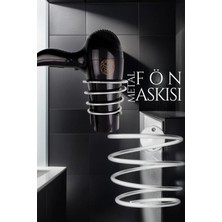 Creatividad Solutions Gümüş Metal Fön Makinesi Askısı Duvara Monte Saç Kurutma Makinesi Tutucu 719681