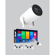 Zero Land Ilkeshop Kablosuz Projeksiyon  4K Destekli HDMI USB Oyun Uyumlu