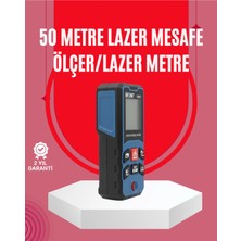 Sayarmarkt 50 Metre Lazer Ölçüm Cihazı Alan ve Mesafe Hesaplama