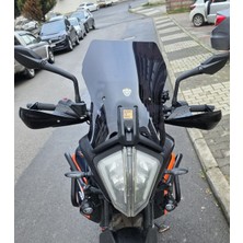 Motocam Ktm 890 Adv Ön Cam 2021-2023 Model 44CM Siyah Renkli 3mm Aparatsızdır