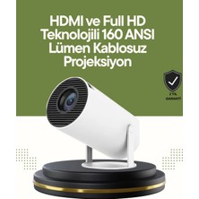 Sayarmarkt HDMI ve USB Girişli Uzun Ömürlü Ampullü Projeksiyon
