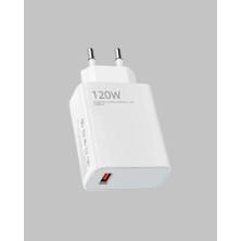 Zero Land Ilkeshop 120W Hızlı Şarj Başlığı Ultra Güçlü Type-C Adaptör Kablo Dahil