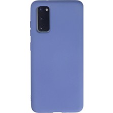 Mey İthalat Mey Ithalat®  Samsung Galaxy S20 Kılıf Nano Içi Kadife Silikon - Lila