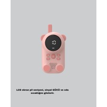 Zero Land Ilkeshop Şarjlı Bebek Telsizi Uzun Mesafe 22 Al LCD Ekran Vox Modu 400 Mah
