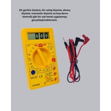 Zero Land Ilkeshop Dijital Multimetre Ölçü Aleti Ac Dc Ölçüm ve LCD Ekranlı