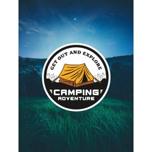 Sticker Usta Camping Adventure Sticker - Araba Oto Off - Road Cam Karavan Sticker - 00165