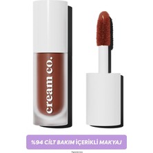 Cream Co. Allık Ruj Göz Farı Glow Tint Warm Terracotta Nemlendirici Makyaj | Kahverengi Hyaluronik Asit Peptit