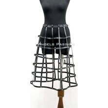 Çamaşır Kenti Deri Etek, Cosplay Etek - BRF1396
