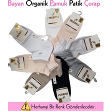 Çamaşır Kenti Mısırlı 70200 Bayan Organik Pamuk Patik Çorap