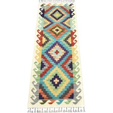 Zehra Abla Halı Yeni El Dokuma Meşhed Cerit Yörükleri Iran Mini Yolluk Yün Kilim 7342