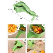Hereveoyuncak Manuel Plastik Meyve Portakal Karpuz Limon Sıkacağı Kollu Sebze Suyu Sıkma Limonata Aparatı Aletti