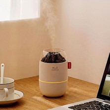 Ozcmax Ahşap Odun Ateşi Tasarımlı 280 ml Ultrasonik Hava Nemlendirici & Aroma Difüzör – Soğuk Buhar Makinessi, LED Işıklı, Ortam Nemlendirici