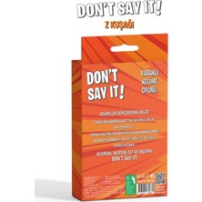 Yefking Yasaklı Kelime Oyunu Don't Say It! Z Kuşağı - Eğlenceli Kart Oyunu