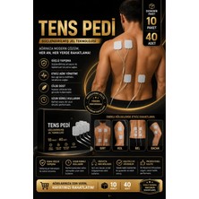 Carlburn #tenspedi Kablolu Yumuşak Esnek Medikal Elektrot Yapışkanlı 10 Paket 40 Adet Tens Pedi 5×5 cm