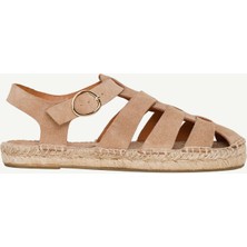 Yargıcı Süet Kafesli Espadril