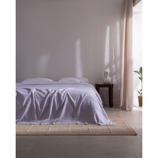 Madame Coco Mathilda Çift Kişilik Pamuklu Ecocell Düz Pike 200 x 220 cm Lila Modern Tasarım