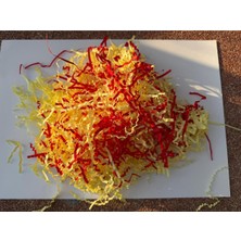 Orbak Kağıtçılık Taraftar Sarı/kırmızı Z Zigzag Kırpık Kâğıt – Hediye Kutu Içi Dolgu Süsleme ve Dolgu Malzemesi 25 gr