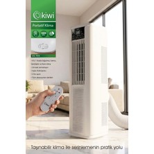 Kiwi KAC-7914 Portatif Kurulum Gerektirmeyen Klima 14000 Btu & 4 Fonksiyon & 35–50 M² Etki Alanı