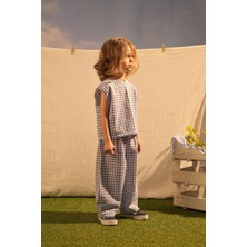 Oh la la Koala For Little Ones Mavi Daisy Picnic Serisi Balon Pantolonlu Ikili Takim
