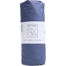Boyner Evde Lacivert Fitted Tek Kişilik Lastikli Çarşaf Nora