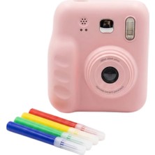 Zero Land Ilkeshop Hd Ekranlı Çocuk Fotoğraf Makinesi Video Kayıt ve Baskı Kağıdı Kalem Hediyeli