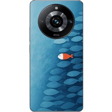 Le Balvo Realme 11 Pro Uyumlu Balıklar Yüzüyor Baskılı Silikon Kılıf