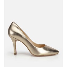 Hotiç Kadın Deri Gold Yumuşak Dokulu Stiletto