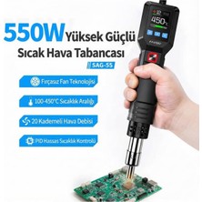 Fnirsi Fnırsı Sag-55 High-End Configuration(Pro) Akıllı Sıcak Hava Tabancası (550W)