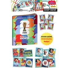 Hediyecik Panini Fıfa World Cup 2026 Dünya Kupası Resmi Sticker Albümü + 26 Adet Çıkartma Hediyeli