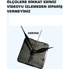 Cnr Shop Saat Mekanizması 18 mm Şaft Boyu Sessiz Çalışır Akar Küçük Boy Akrep Yelkovan Saniye (Askısız)