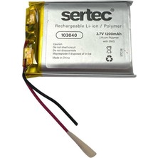Sertec 103040 3.7V 1200MAH Li-Ion Polymer Pil