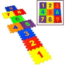 Royaleks Group 9 Parça Büyük Boy Rakamlı Sayılı Sünger Yapılı Oyun Karosu Yer Matı Puzzle Yapboz ROYALEKS-68803