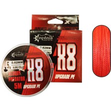 Captain Hook Line 8x Upgrade Pe Bloody Predator Assist Ipi 5mt Kırmızı