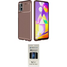 Cep 2026 Samsung Uyumlu Galaxy M31S Kılıf Eksen Form Prime Ikili Koruma Seti Najmaddin
