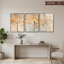 Akıllı Kağıt Cam Görünümlü Yapışkanlı Tablo Çiçek (Model- 55)