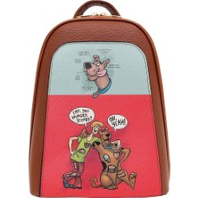 Dogo Kadın Vegan Deri Çok Renkli Sırt Çantası - Warner Bros Hungry Doo Scooby Doo Tasarım