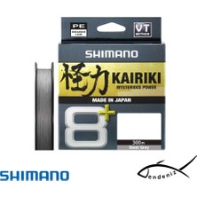Shimano Kairiki 8+ 300M Steel Grey Ip Misina
